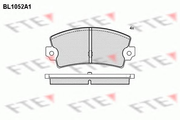 Imagine set placute frana,frana disc FTE BL1052A1