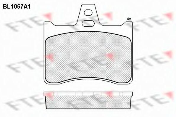 Imagine set placute frana,frana disc FTE BL1067A1