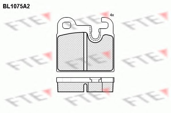 Imagine set placute frana,frana disc FTE BL1075A2