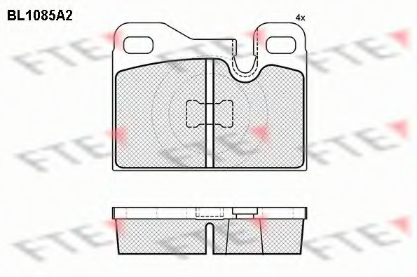 Imagine set placute frana,frana disc FTE BL1085A2