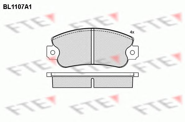 Imagine set placute frana,frana disc FTE BL1107A1