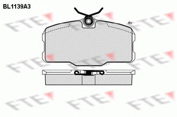 Imagine set placute frana,frana disc FTE BL1139A3