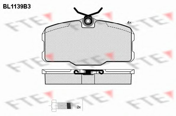 Imagine set placute frana,frana disc FTE BL1139B3