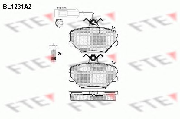 Imagine set placute frana,frana disc FTE BL1231A2