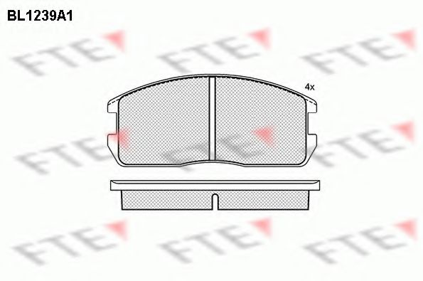 Imagine set placute frana,frana disc FTE BL1239A1