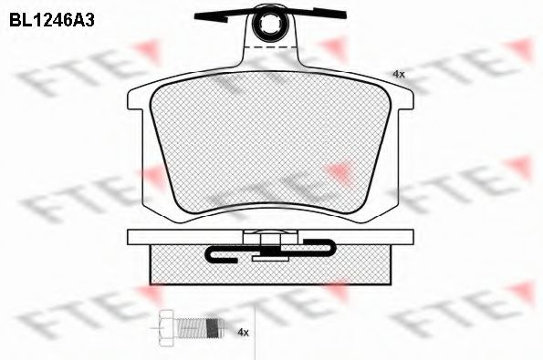 Imagine set placute frana,frana disc FTE BL1246A3