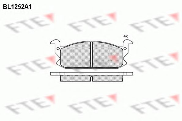 Imagine set placute frana,frana disc FTE BL1252A1