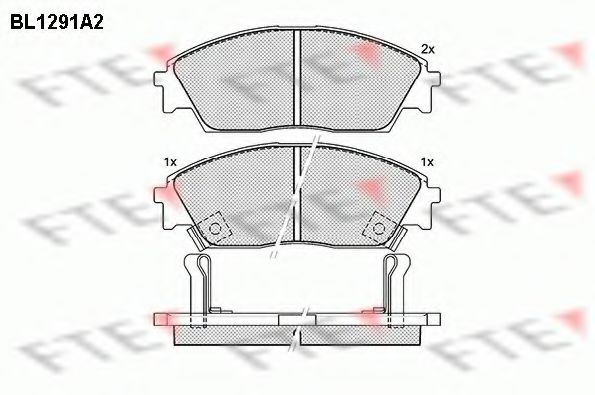 Imagine set placute frana,frana disc FTE BL1291A2