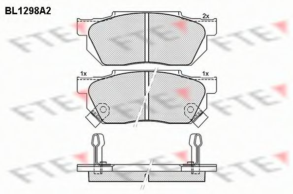 Imagine set placute frana,frana disc FTE BL1298A2