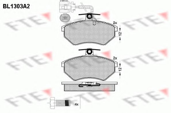 Imagine set placute frana,frana disc FTE BL1303A2