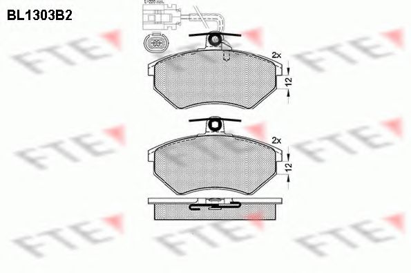 Imagine set placute frana,frana disc FTE BL1303B2