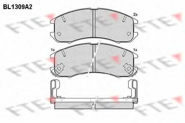 Imagine set placute frana,frana disc FTE BL1309A2