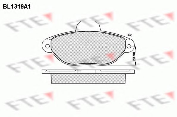 Imagine set placute frana,frana disc FTE BL1319A1