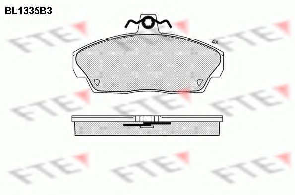 Imagine set placute frana,frana disc FTE BL1335B3