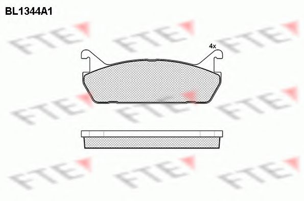 Imagine set placute frana,frana disc FTE BL1344A1