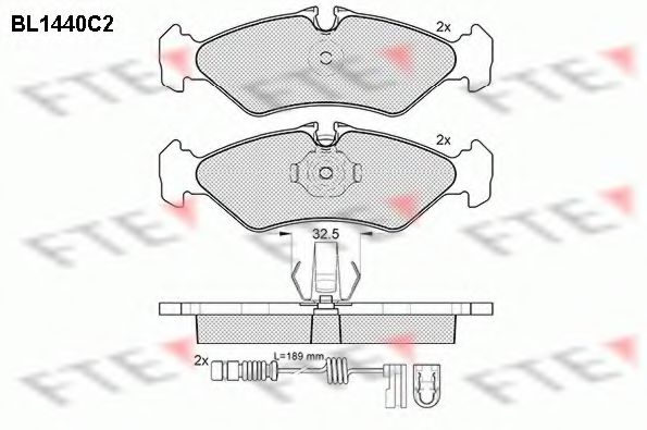 Imagine set placute frana,frana disc FTE BL1440C2