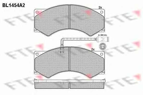 Imagine set placute frana,frana disc FTE BL1454A2