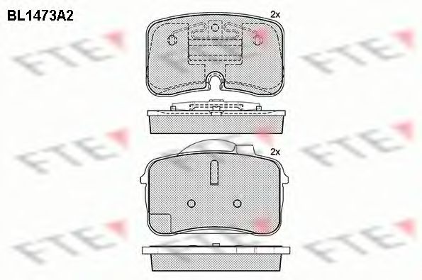 Imagine set placute frana,frana disc FTE BL1473A2