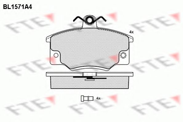 Imagine set placute frana,frana disc FTE BL1571A4