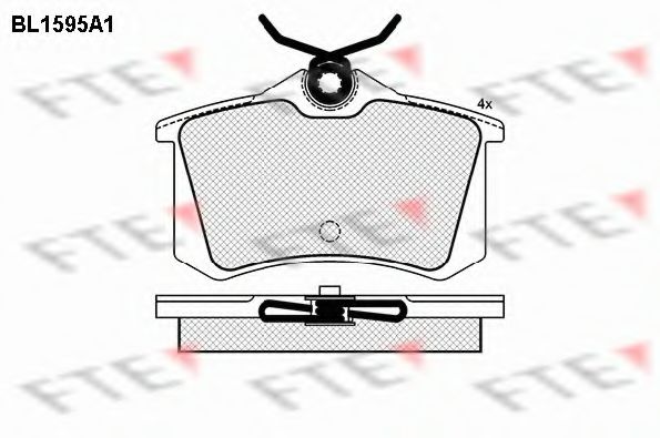 Imagine set placute frana,frana disc FTE BL1595A1