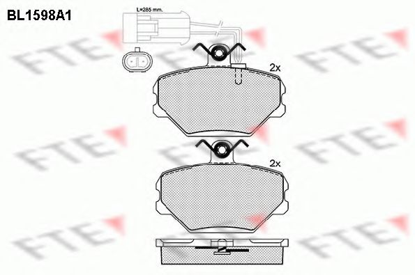 Imagine set placute frana,frana disc FTE BL1598A1