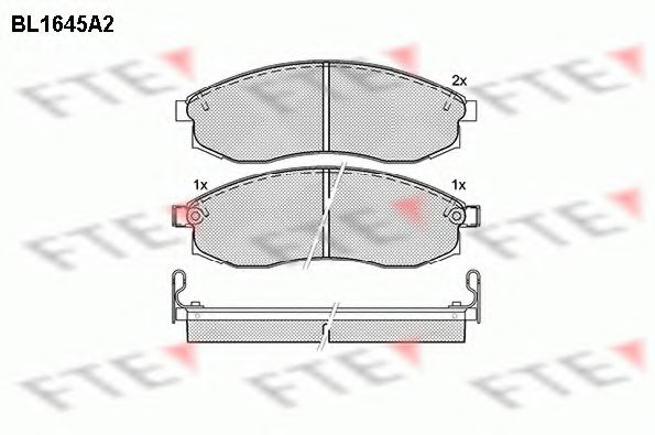 Imagine set placute frana,frana disc FTE BL1645A2