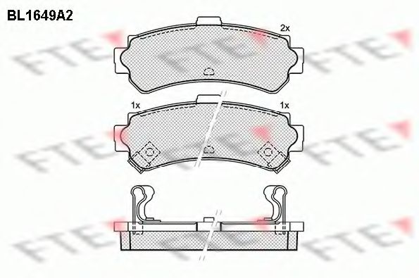 Imagine set placute frana,frana disc FTE BL1649A2