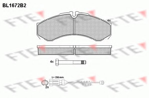 Imagine set placute frana,frana disc FTE BL1672B2