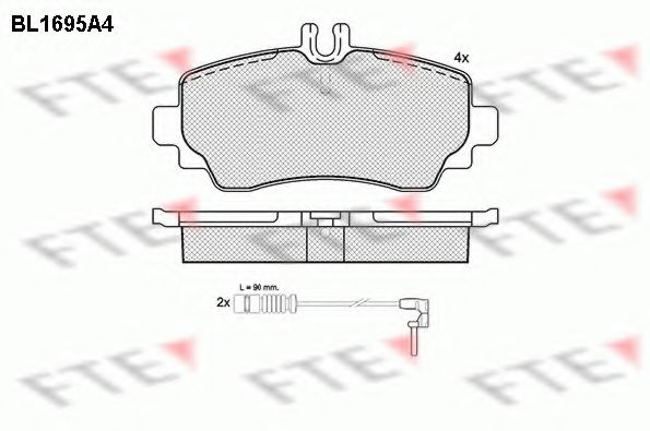 Imagine set placute frana,frana disc FTE BL1695A4