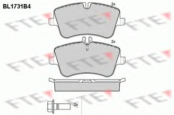 Imagine set placute frana,frana disc FTE BL1731B4