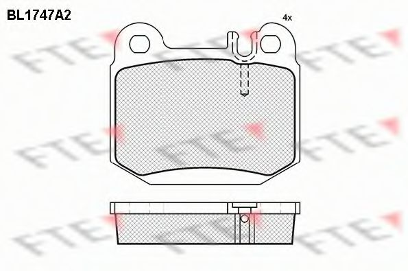 Imagine set placute frana,frana disc FTE BL1747A2