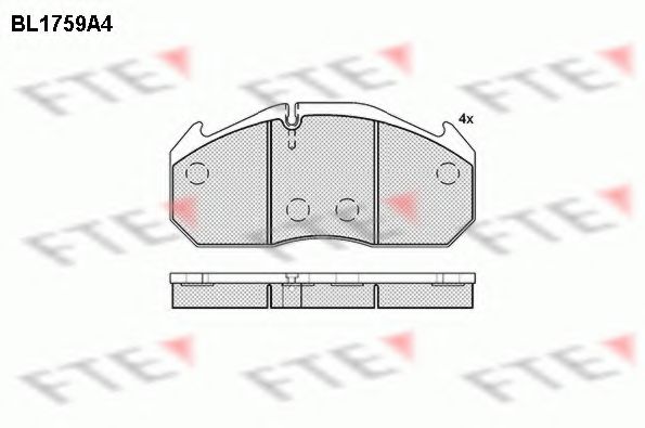 Imagine set placute frana,frana disc FTE BL1759A4