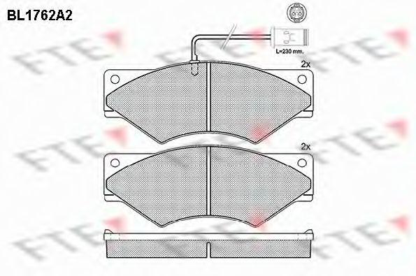 Imagine set placute frana,frana disc FTE BL1762A2