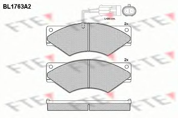 Imagine set placute frana,frana disc FTE BL1763A2