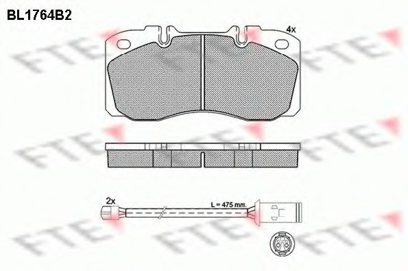 Imagine set placute frana,frana disc FTE BL1764B2