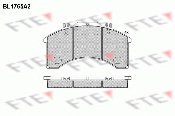 Imagine set placute frana,frana disc FTE BL1765A2