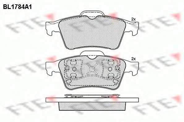 Imagine set placute frana,frana disc FTE BL1784A1