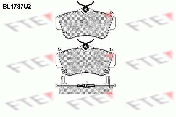 Imagine set placute frana,frana disc FTE BL1787U2