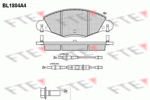 Imagine set placute frana,frana disc FTE BL1804A4