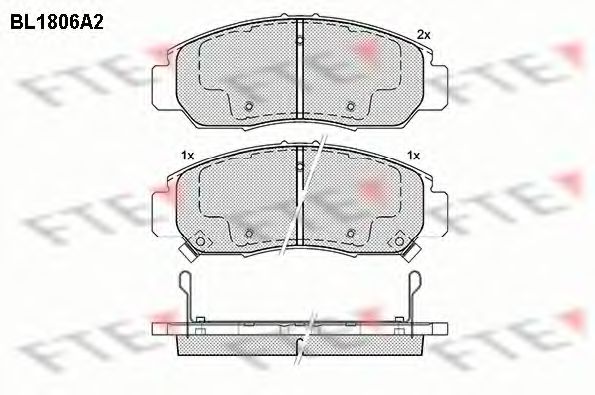 Imagine set placute frana,frana disc FTE BL1806A2