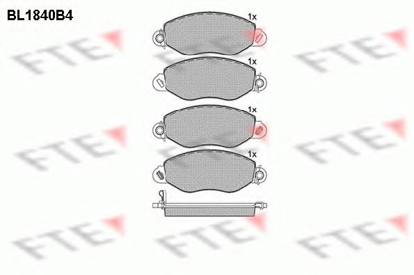 Imagine set placute frana,frana disc FTE BL1840B4