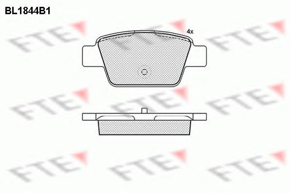 Imagine set placute frana,frana disc FTE BL1844B1