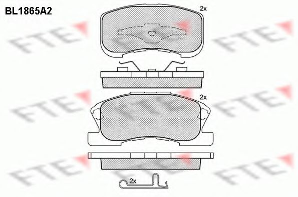 Imagine set placute frana,frana disc FTE BL1865A2