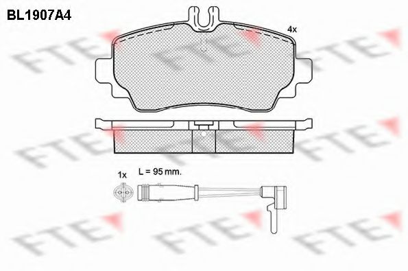 Imagine set placute frana,frana disc FTE BL1907A4