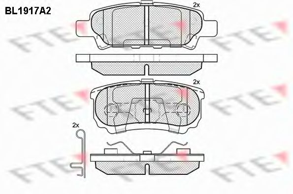 Imagine set placute frana,frana disc FTE BL1917A2