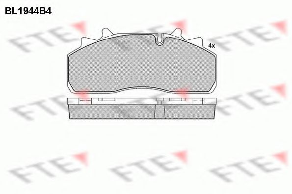 Imagine set placute frana,frana disc FTE BL1944B4