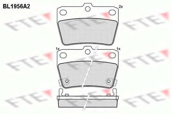 Imagine set placute frana,frana disc FTE BL1956A2