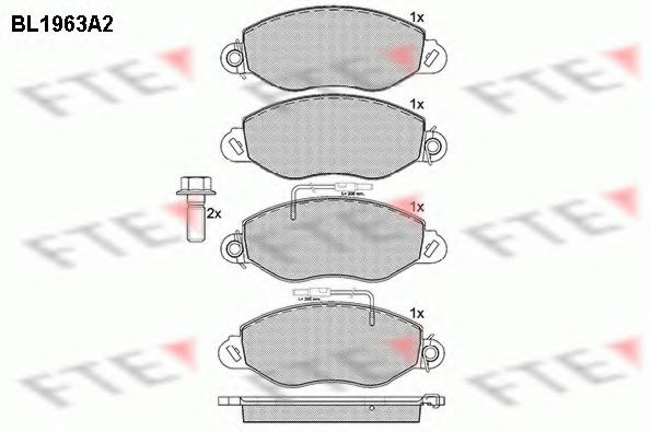 Imagine set placute frana,frana disc FTE BL1963A2