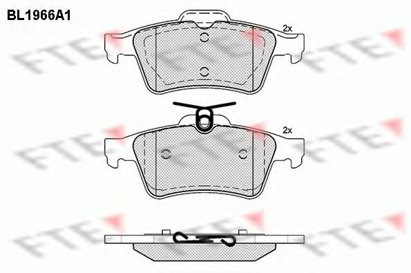 Imagine set placute frana,frana disc FTE BL1966A1