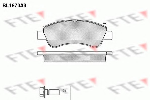 Imagine set placute frana,frana disc FTE BL1970A3